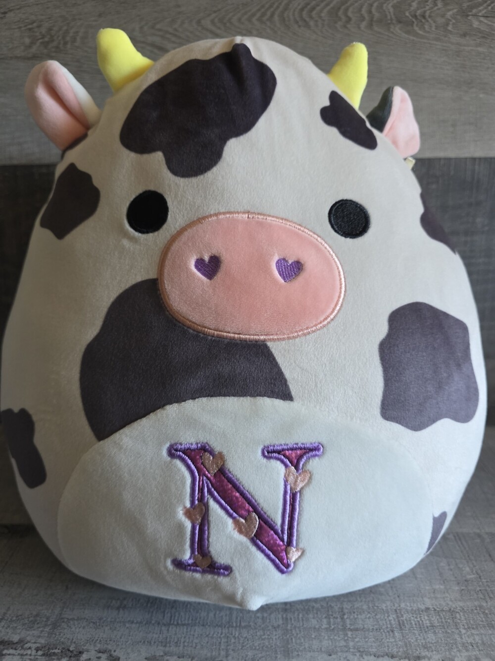 Squishmallow Colin The Cow 12" Inch Valentine's Day Embroidered N g54